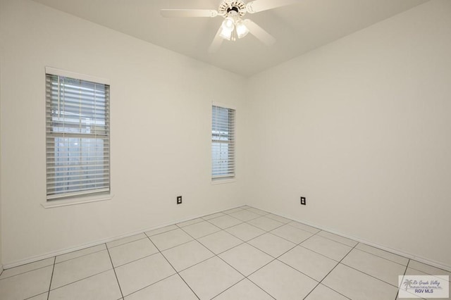 212 E Xenops Ave, Mcallen, TX 78504 - empty room with light tile patterned flooring and a ceiling fan