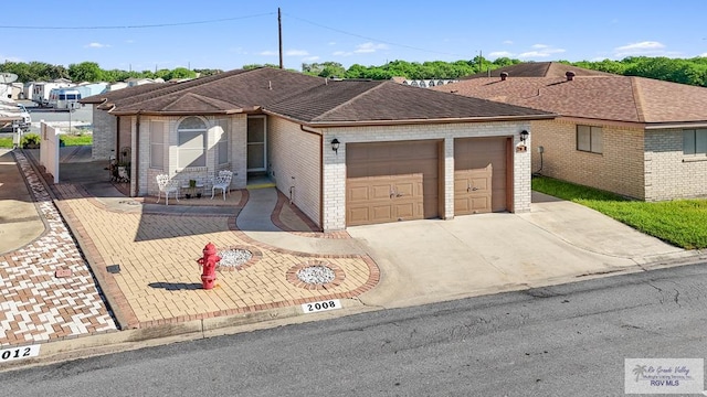 ranch-style house with a garage