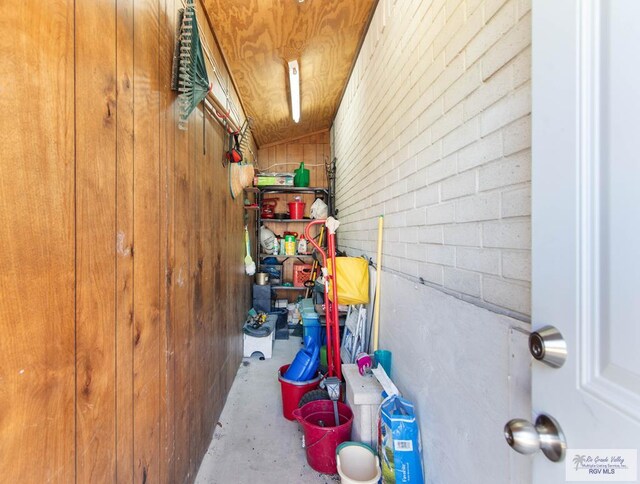 view of storage room