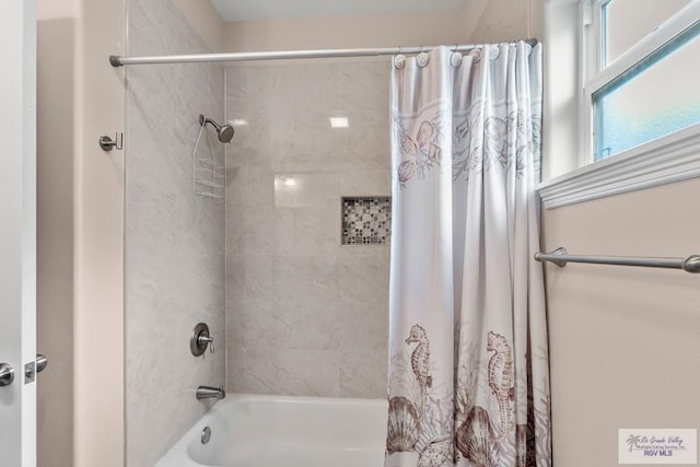 9725 Hawk Dr, Harlingen, TX 78552 - full bathroom with shower / bathtub combination with curtain