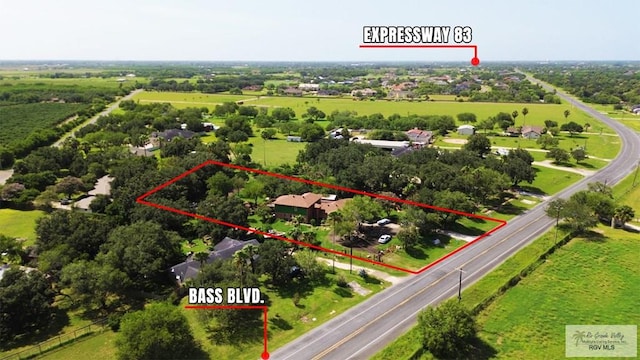 28880 Bass Blvd, Harlingen, TX 78552 - view of property location featuring property parcel outlined