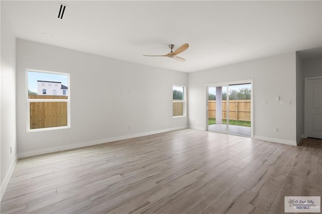 2507 E Solar Dr Lot 45, Mission, TX 78501 - spare room with ceiling fan and light hardwood / wood-style floors