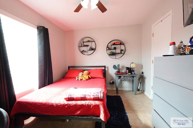 448 Rey Juan Carlos St, Brownsville, TX 78521 - bedroom featuring a ceiling fan and baseboards