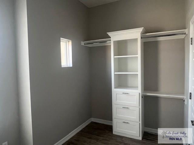 9206 Empress Ln, Harlingen, TX 78552 - spacious closet with dark wood-type flooring