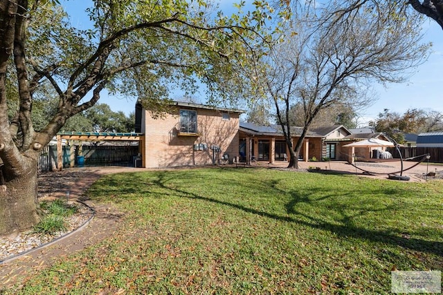 exterior space with a front lawn