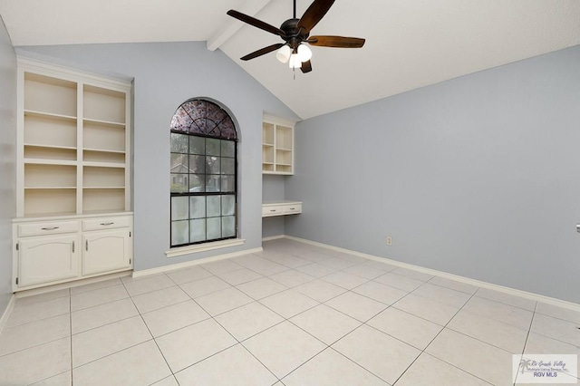 3100 Umar Ave, Mcallen, TX 78504 - spare room with ceiling fan, baseboards, and light tile patterned floors
