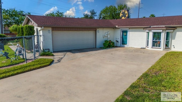 ranch-style house with a garage