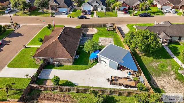 birds eye view of property