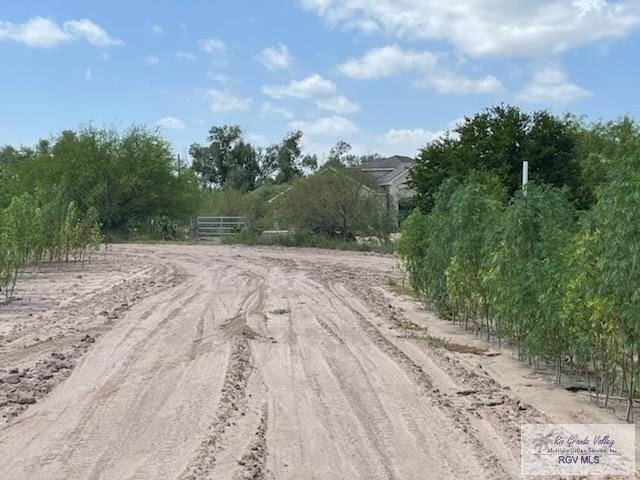 view of street featuring a rural view