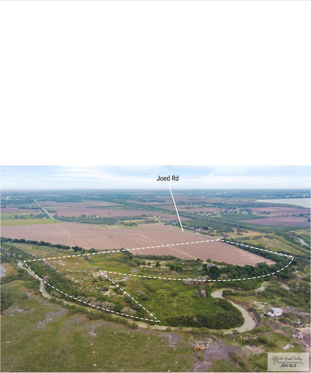 drone / aerial view featuring a rural view