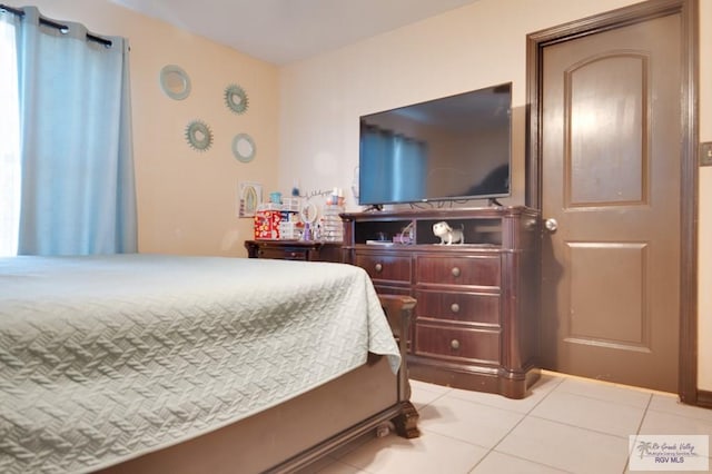 view of tiled bedroom