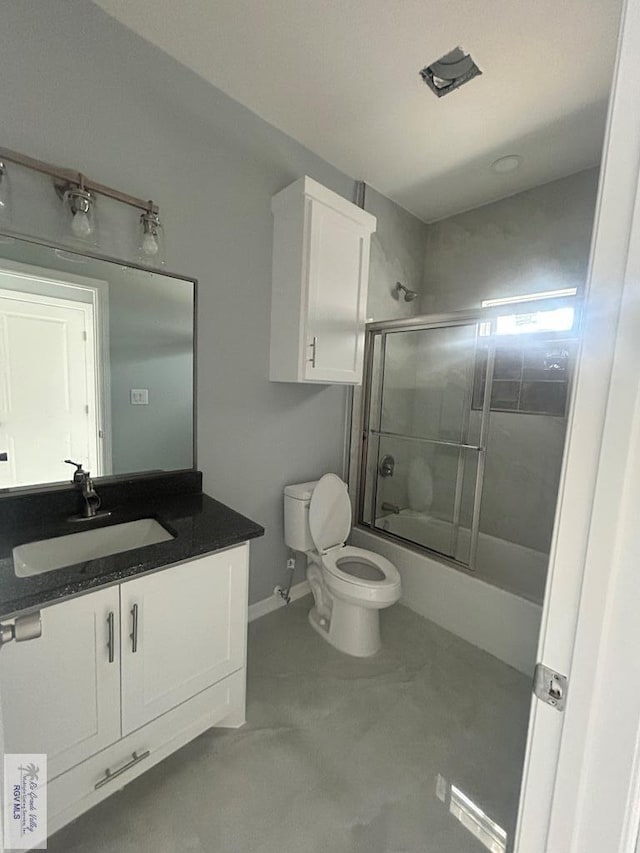 9910 Hawk Dr, Harlingen, TX 78550 - bathroom with vanity and bath / shower combo with glass door