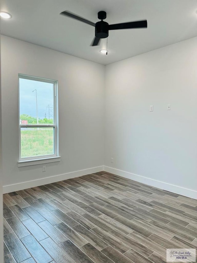 3518 Treasure Hills Blvd, Harlingen, TX 78550 - unfurnished room with wood finished floors and ceiling fan