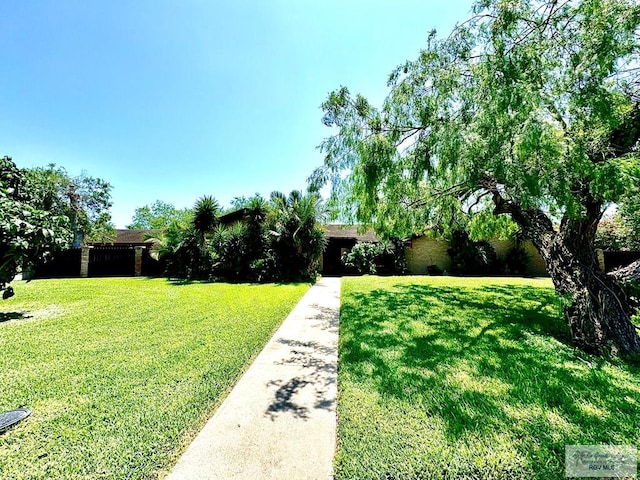 view of front of house featuring a front yard