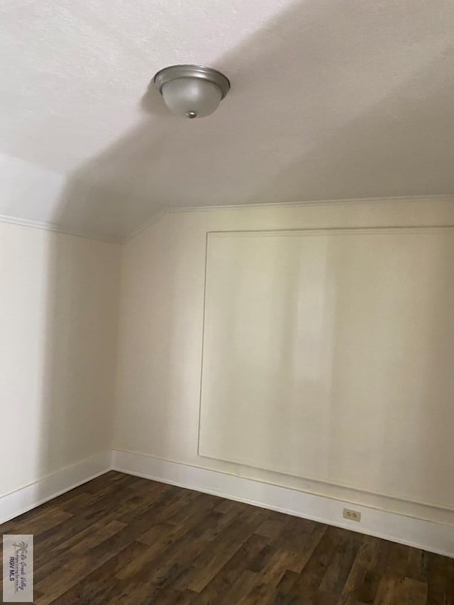 417 SE Verbena Ln Unit 23, La Feria, TX 78559 - bonus room featuring vaulted ceiling, dark wood finished floors, and baseboards