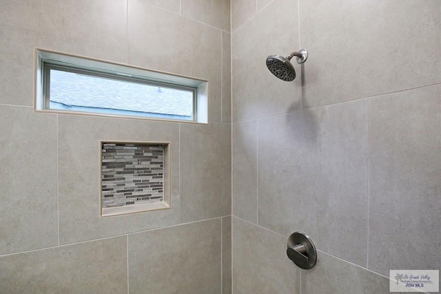 room details featuring tiled shower