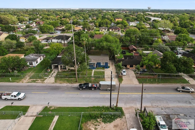 drone / aerial view with a residential view
