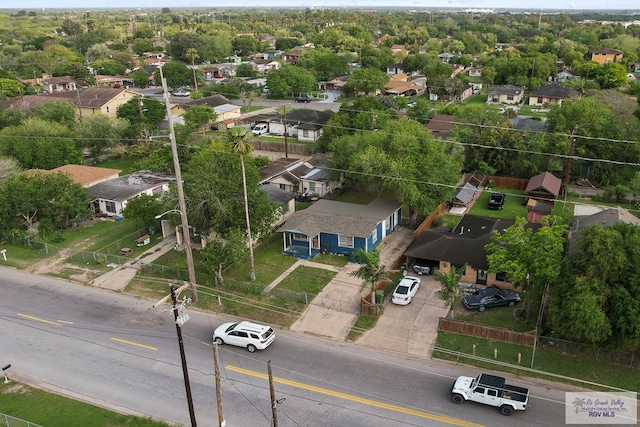 bird's eye view featuring a residential view