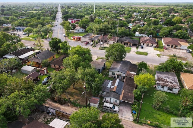 drone / aerial view with a residential view