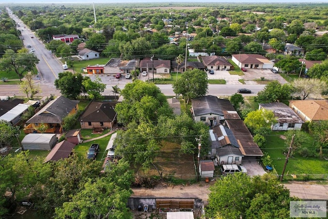 drone / aerial view with a residential view