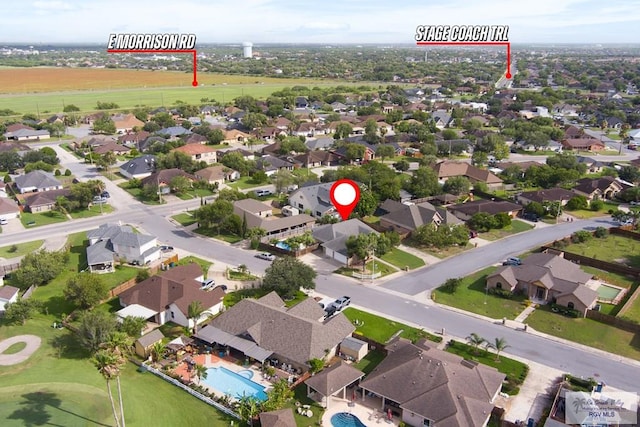 5 Mantua St, Brownsville, TX 78526 - aerial view of property's location featuring nearby suburban area