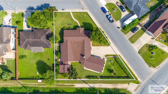 238 Starcrest Dr, Brownsville, TX 78521 - aerial view of residential area with property boundaries highlighted