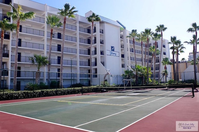 view of tennis court