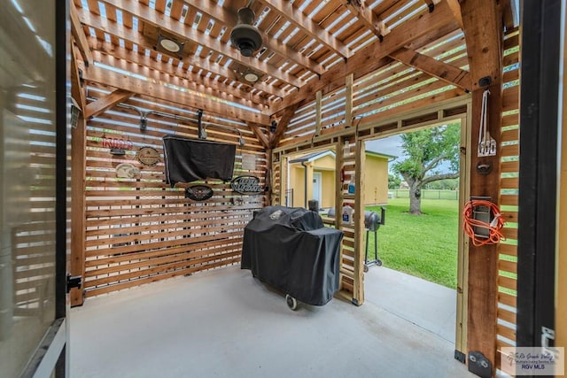 view of patio / terrace with area for grilling