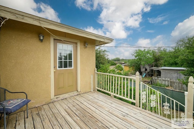 view of deck