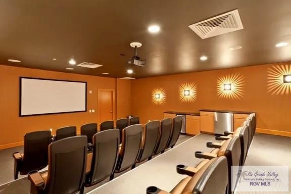 310A Padre Blvd Unit 803, South Padre Island, TX 78597 - home theater featuring recessed lighting