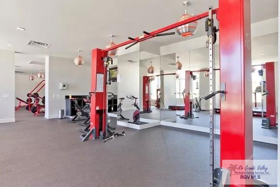 310A Padre Blvd Unit 803, South Padre Island, TX 78597 - gym featuring baseboards