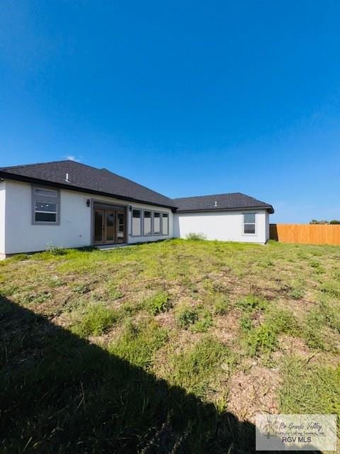 16602 Napper Ln, Primera, TX 78552 - back of house featuring french doors and stucco siding