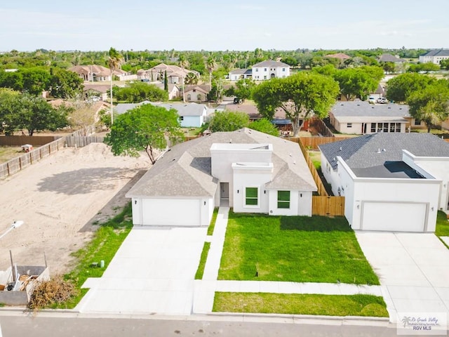 bird's eye view featuring a residential view