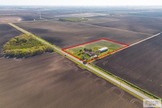 7969 Fm 2099, Lyford, TX 78580 - aerial view of property and surrounding area with property parcel outlined