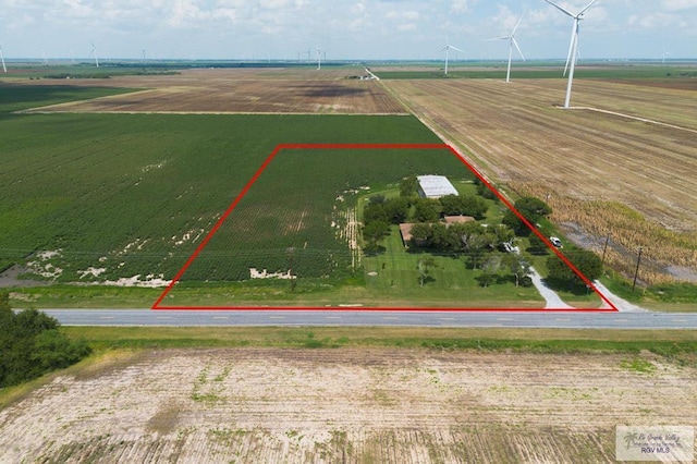 7969 Fm 2099, Lyford, TX 78580 - view of rural area with property parcel outlined