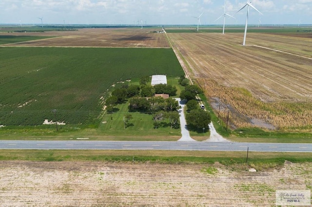 bird's eye view featuring a rural view