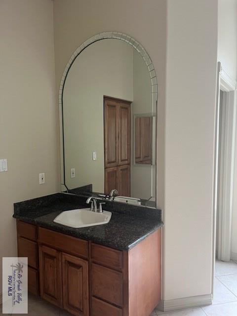 71 Cortez Ave, Rancho Viejo, TX 78575 - bathroom featuring vanity and tile patterned flooring
