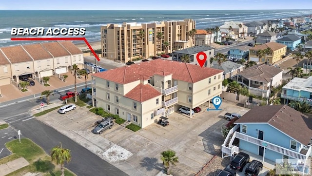 129 E Cora Lee Dr Unit 205, South Padre Island, TX 78597 - birds eye view of property with a water view