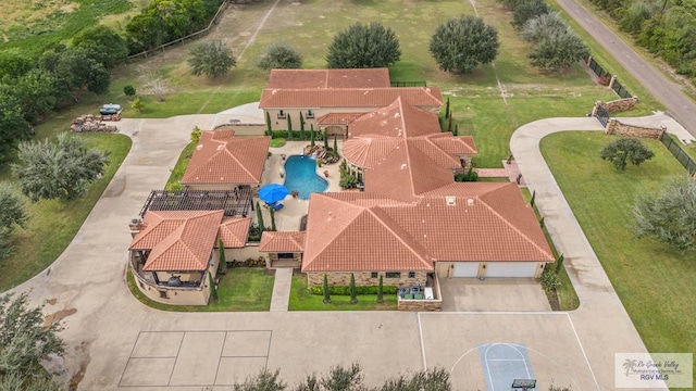 birds eye view of property