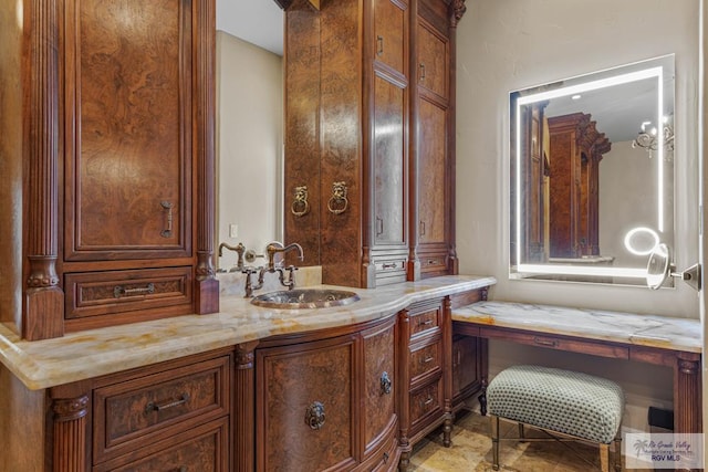 bathroom with vanity