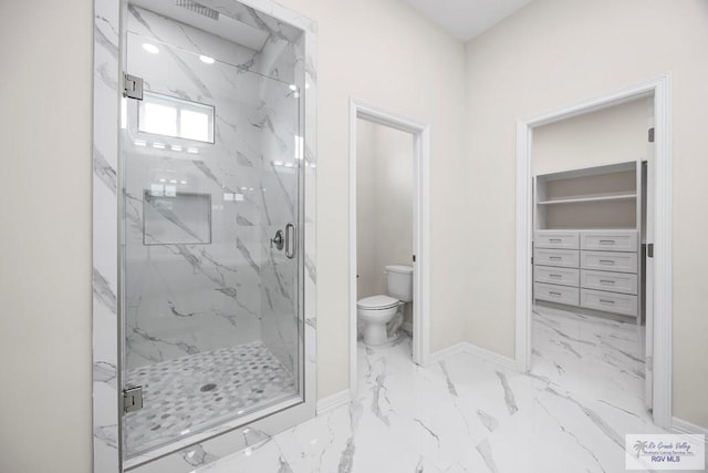 5359 Sidekick Ave, Brownsville, TX 78526 - full bath featuring a marble finish shower, marble finish floors, and a spacious closet