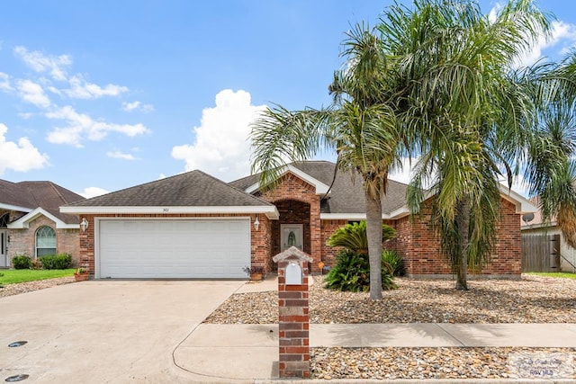 ranch-style house with a garage