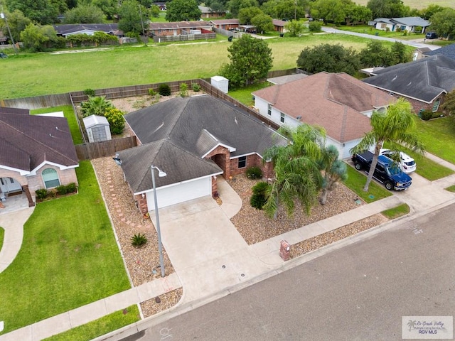 birds eye view of property