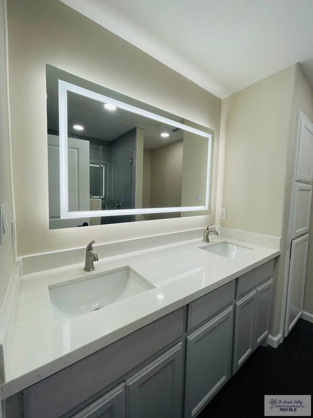 bathroom featuring vanity