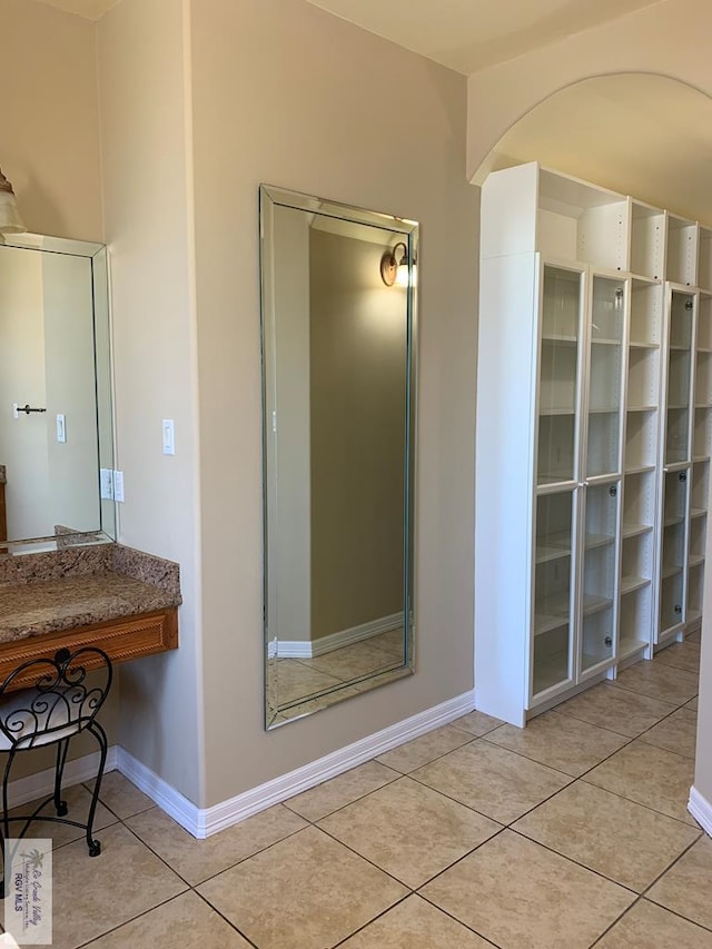 bathroom featuring tile patterned floors