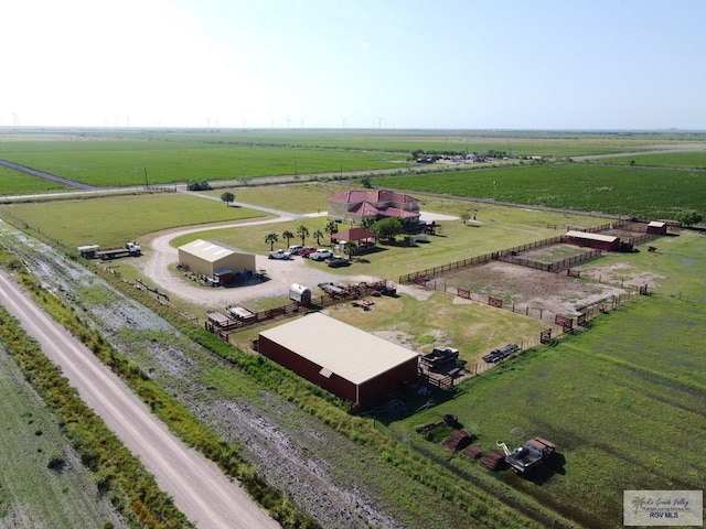 drone / aerial view featuring a rural view