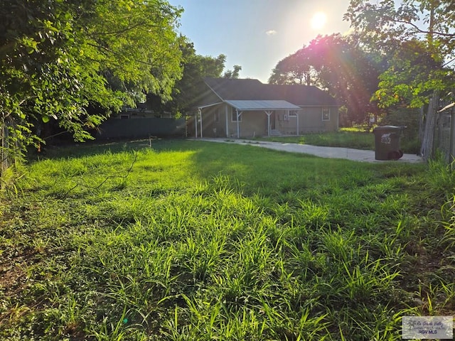 view of yard