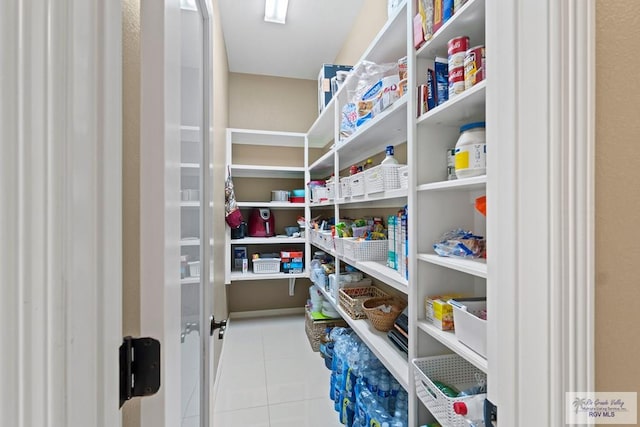 view of pantry