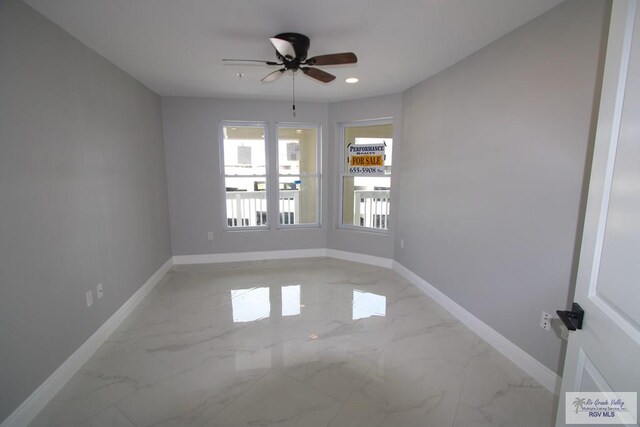200 Padre Blvd Unit 2307, South Padre Island, TX 78597 - spare room with ceiling fan