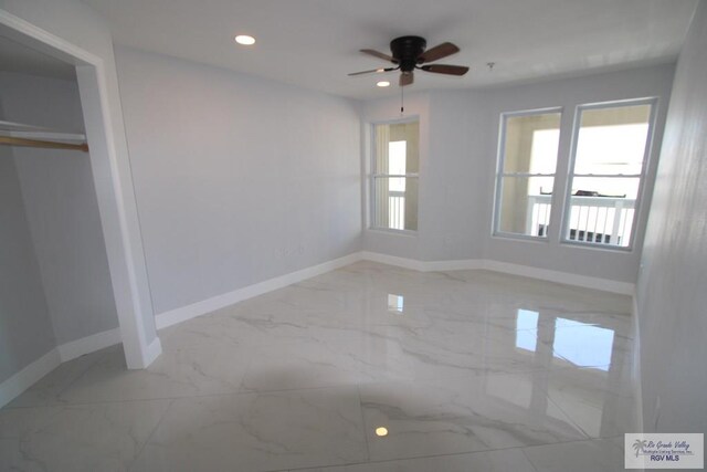 200 Padre Blvd Unit 2307, South Padre Island, TX 78597 - unfurnished bedroom featuring ceiling fan